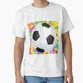 Football Soccer Pop Colour Color Tie T-Shirt - Minimalist Print Men Women - T-Shirt, Sweatshirt, Hoodie