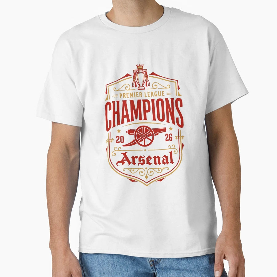 Arsenal Premier League Champions 2026 T-Shirt - Unique Graphic Men Women - T-Shirt, Sweatshirt, Hoodie