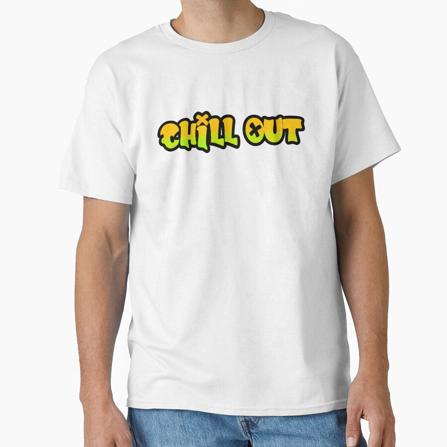Copy of Typography Art: 'Chill Out' in Vibrant Colors - Adult & Kids T-Shirts, Sweatshirts & Hoodies apparel design preview 1