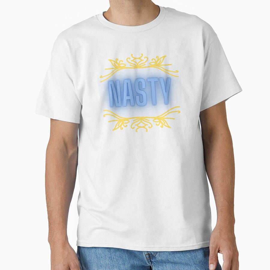 "Nasty" Statement Graphic Elegant Rebellion in Neon - Adult & Kids T-Shirts, Sweatshirts & Hoodies apparel design preview 1