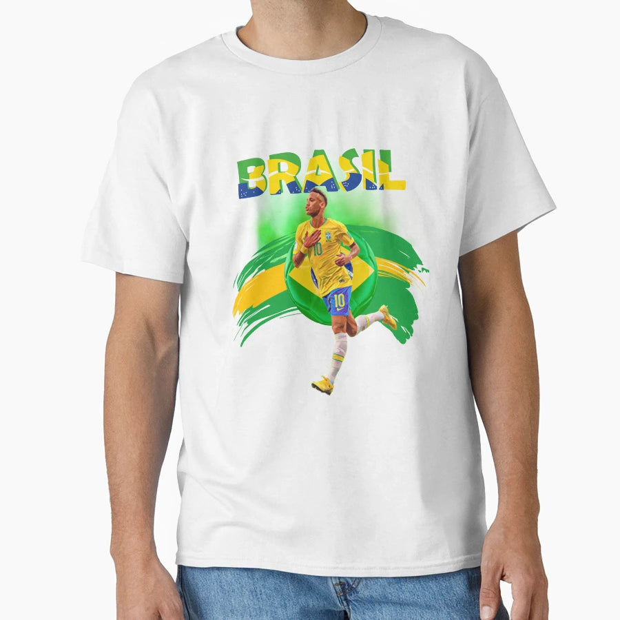 Mens Brasil Mens Soccer T-Shirt - Graphic Print Men Women - T-Shirt, Sweatshirt, Hoodie