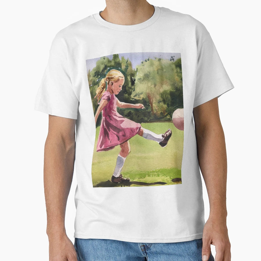 Female Footballer T-Shirt - Fun Novelty Design Unisex - T-Shirt, Sweatshirt, Hoodie
