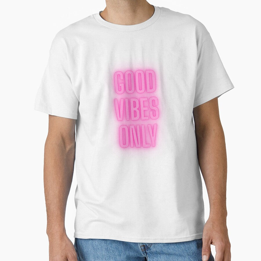 Good Vibes Only Minimalist Positive Quote by - Adult & Kids T-Shirts, Sweatshirts & Hoodies apparel design preview 1