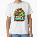 Feelin` Chill Capybara Relaxed Summer Vibe Animal - Adult & Kids T-Shirts, Sweatshirts & Hoodies apparel design preview 1