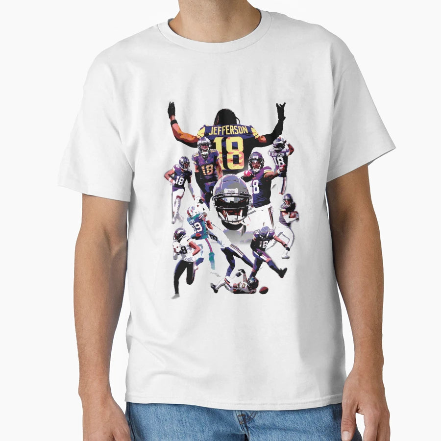 Justin Jeffersons 2022 Season T-Shirt - Aesthetic Graphic for Adults - T-Shirt, Sweatshirt, Hoodie