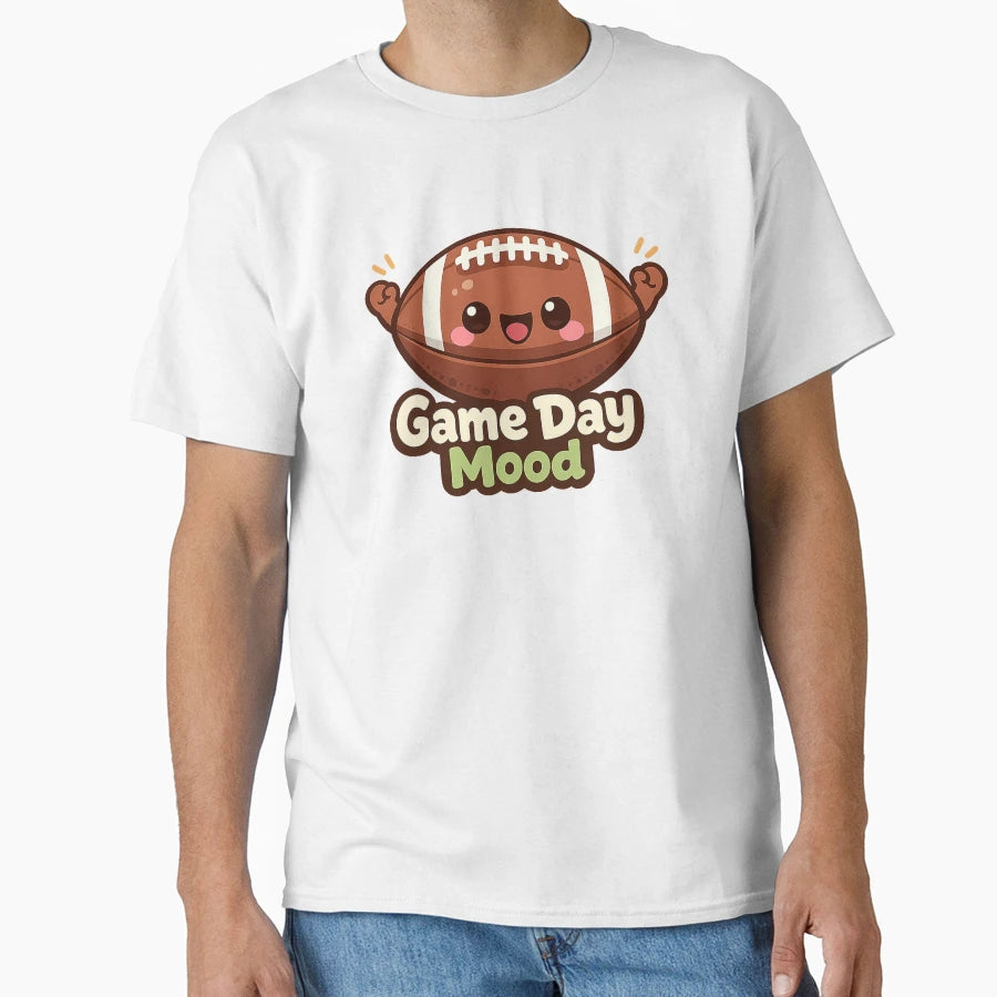 American Football Game Day Mood T-Shirt - Graphic Print Men Women - T-Shirt, Sweatshirt, Hoodie