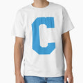 Alphabet Blue C Sports Letter C T-Shirt - Aesthetic Graphic for Adults - T-Shirt, Sweatshirt, Hoodie