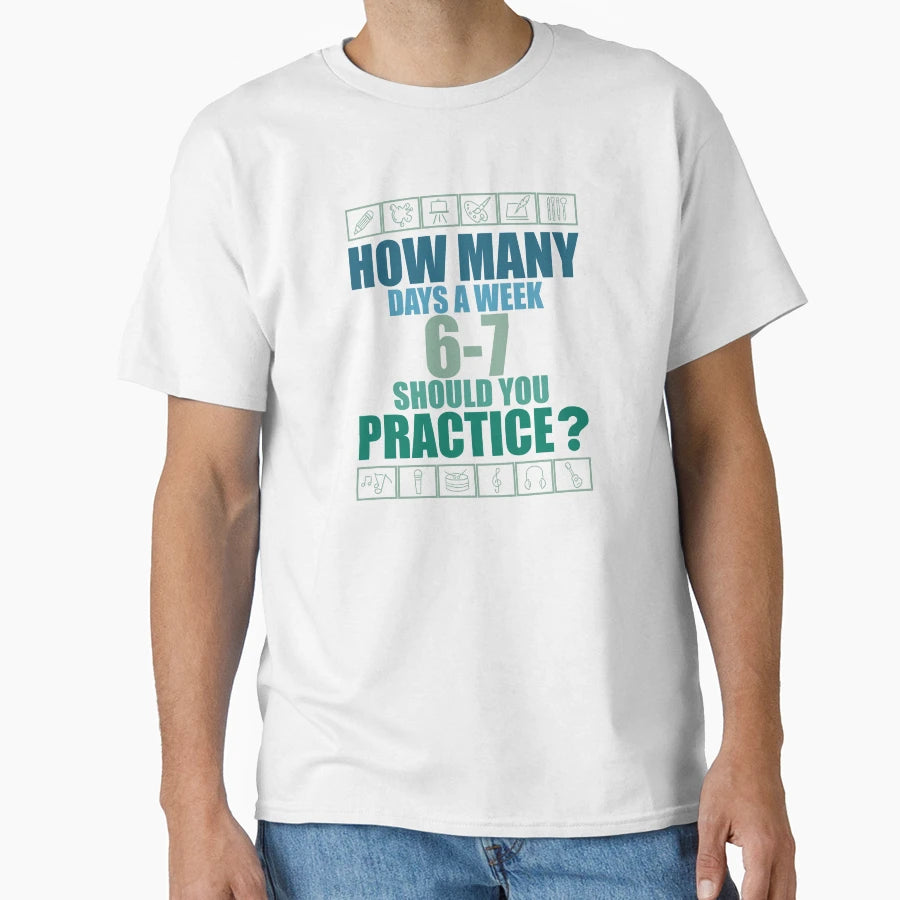 How Many Days Week Should You T-Shirt - Minimalist Print for Adults - T-Shirt, Sweatshirt, Hoodie