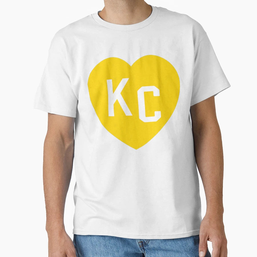 Red Kansas City Heart Kc Heart Love T-Shirt - Aesthetic Graphic for Adults - T-Shirt, Sweatshirt, Hoodie