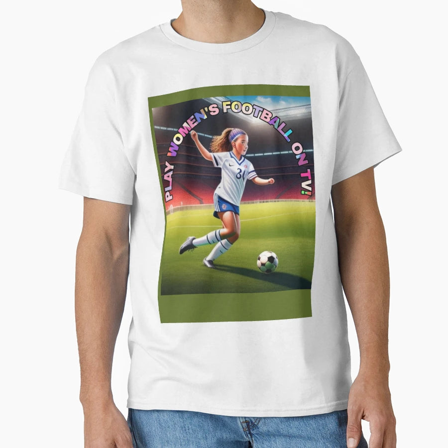 Play Womens Football Tv T-Shirt - Novelty Apparel Unisex - T-Shirt, Sweatshirt, Hoodie
