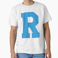 Alphabet Blue R Sports Letter R T-Shirt - Graphic Print for Adults - T-Shirt, Sweatshirt, Hoodie