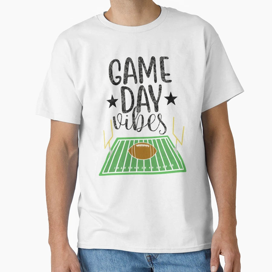 Game Day Football Vibes T-Shirt - Trendy Graphic for Adults - T-Shirt, Sweatshirt, Hoodie
