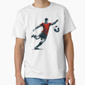 Football Soccer Player Swing T-Shirt - Aesthetic Graphic Unisex - T-Shirt, Sweatshirt, Hoodie