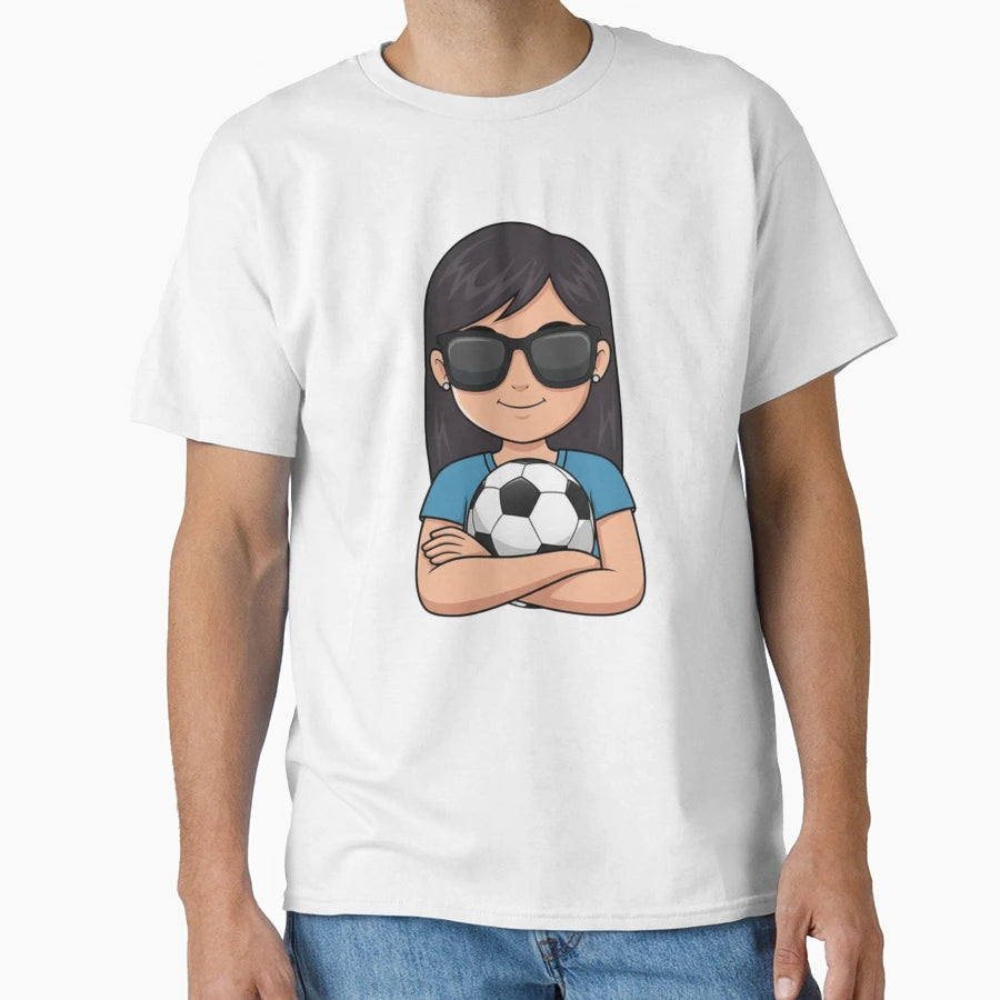 Soccer Holding Soccer Ball Soccer T-Shirt - Unique Graphic for Adults - T-Shirt, Sweatshirt, Hoodie