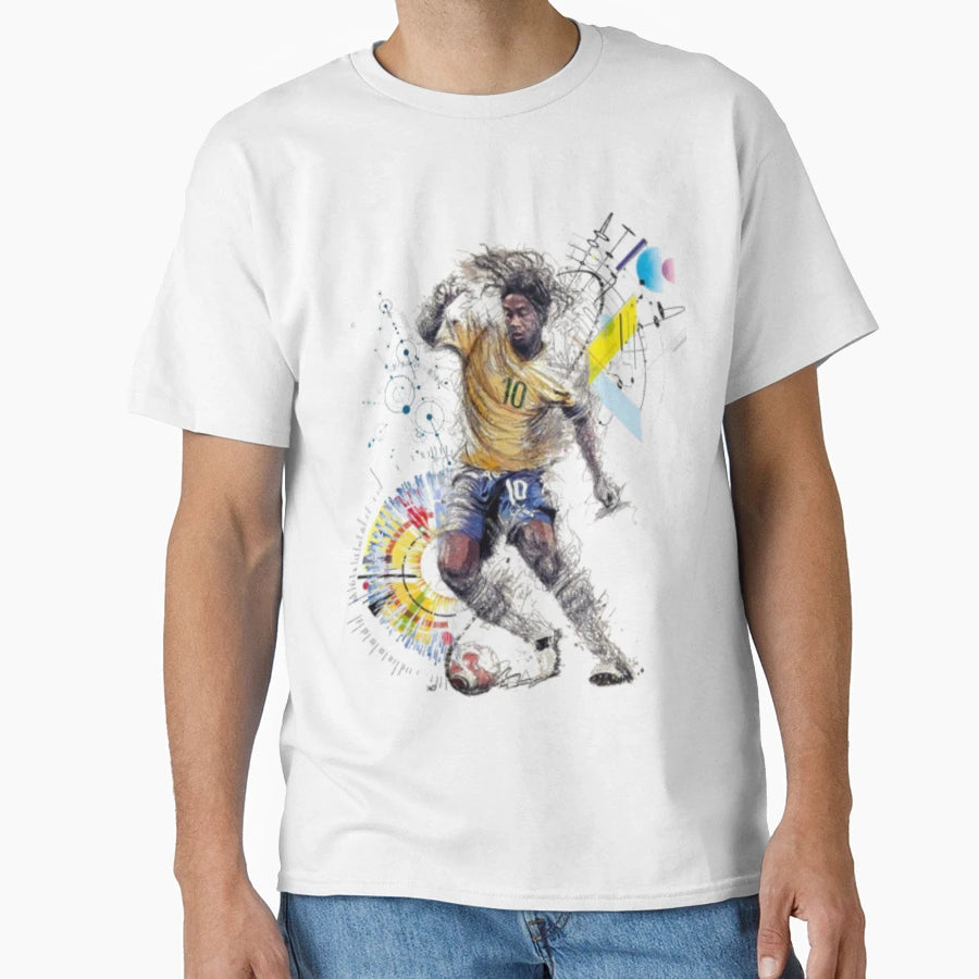 Ronaldinho Football Playmaker T-Shirt - Casual Everyday Wear Unisex - T-Shirt, Sweatshirt, Hoodie