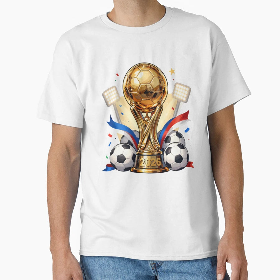 Golden Football Trophy 2026 T-Shirt - Novelty Apparel Men Women - T-Shirt, Sweatshirt, Hoodie