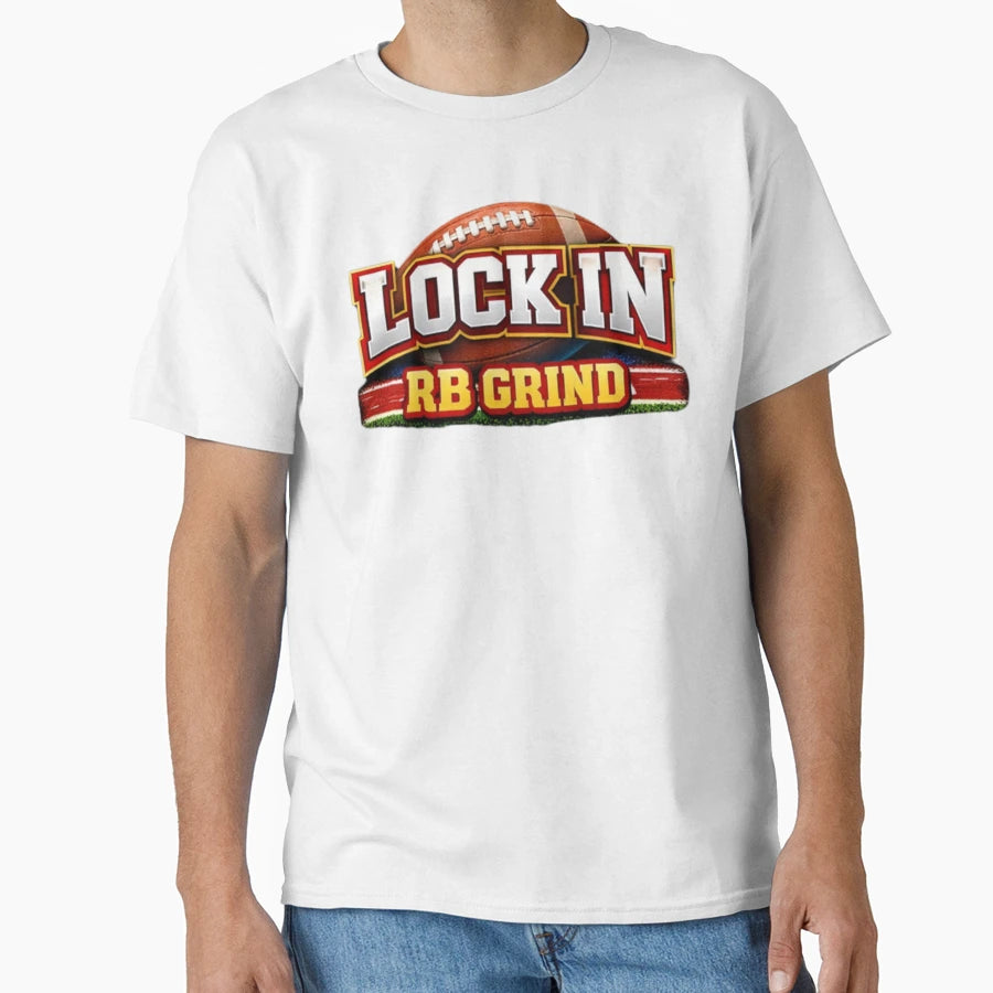 Lock Rb Grind Football T-Shirt - Minimalist Print for Adults - T-Shirt, Sweatshirt, Hoodie