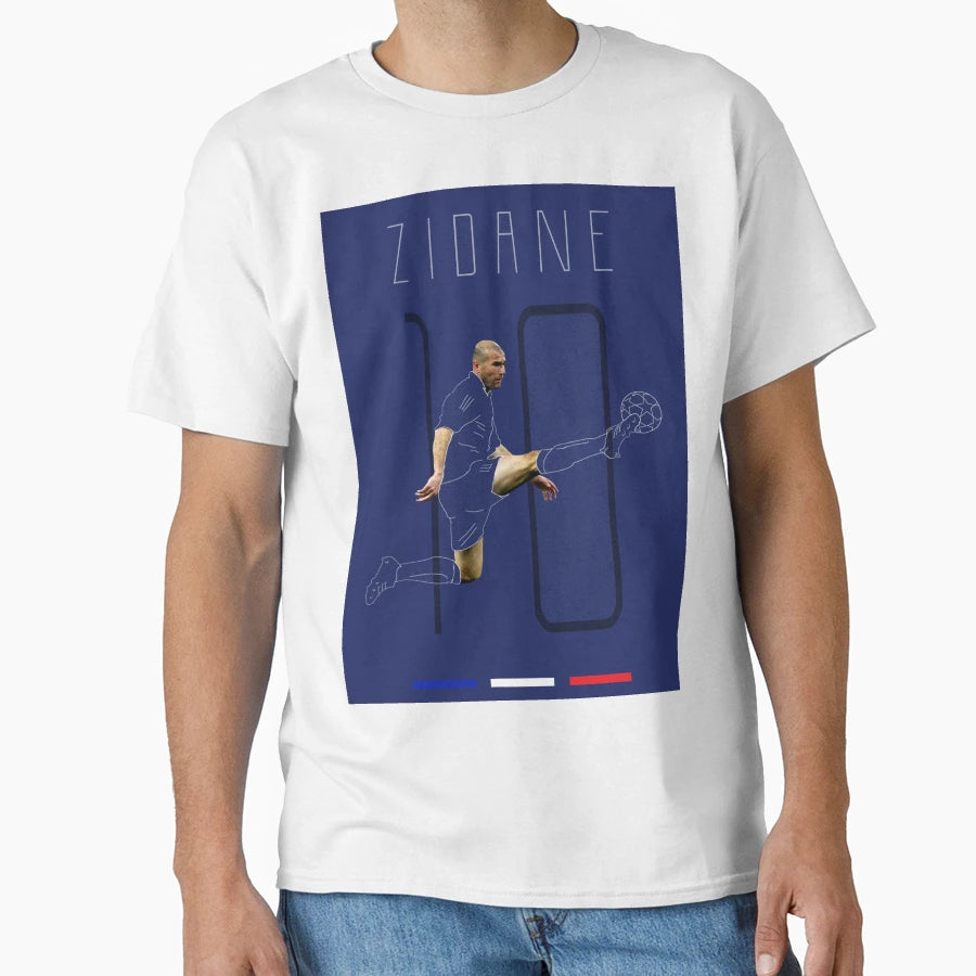 Art Zidane Illustration T-Shirt - Minimalist Print Unisex - T-Shirt, Sweatshirt, Hoodie