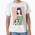 Lady and puppy by aliraweb - Adult & Kids T-Shirts, Sweatshirts & Hoodies apparel design preview 1