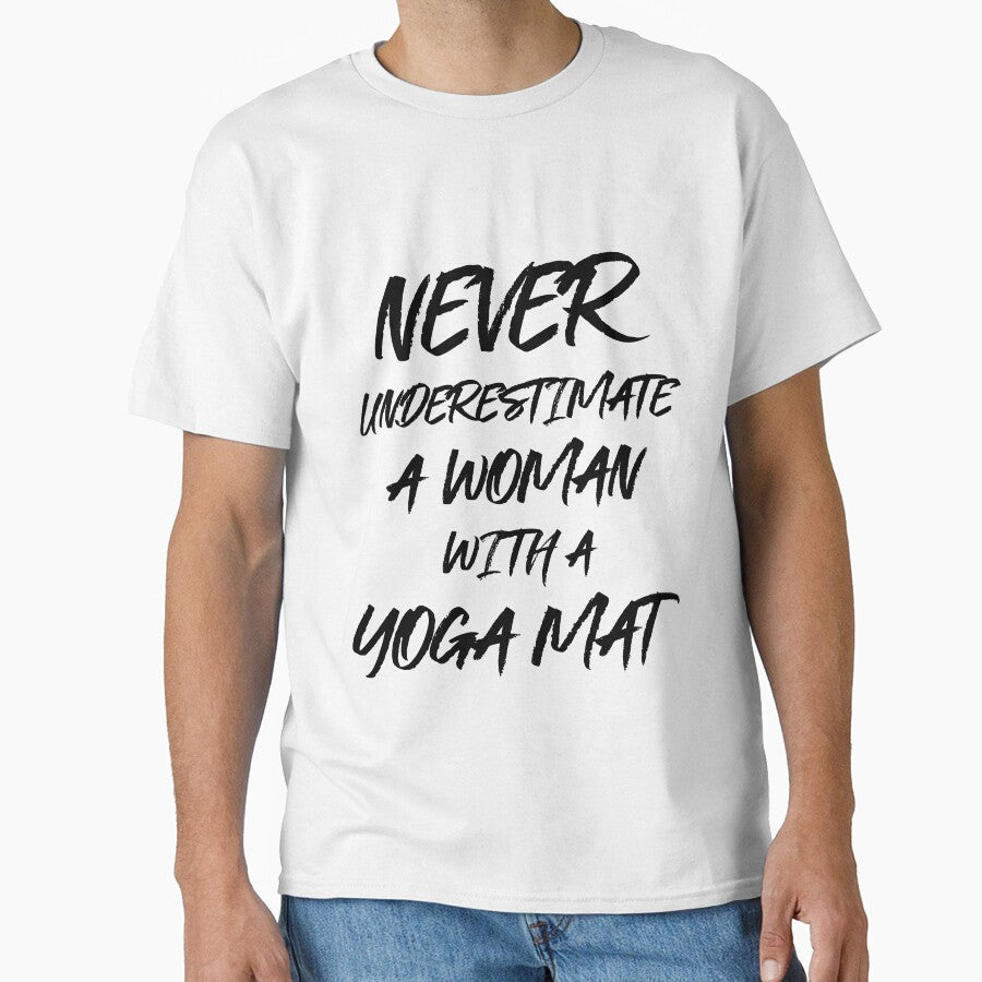 Funny Woman With Yoga Mat by RiseandShineTee - Adult & Kids T-Shirts, Sweatshirts & Hoodies apparel design preview 1