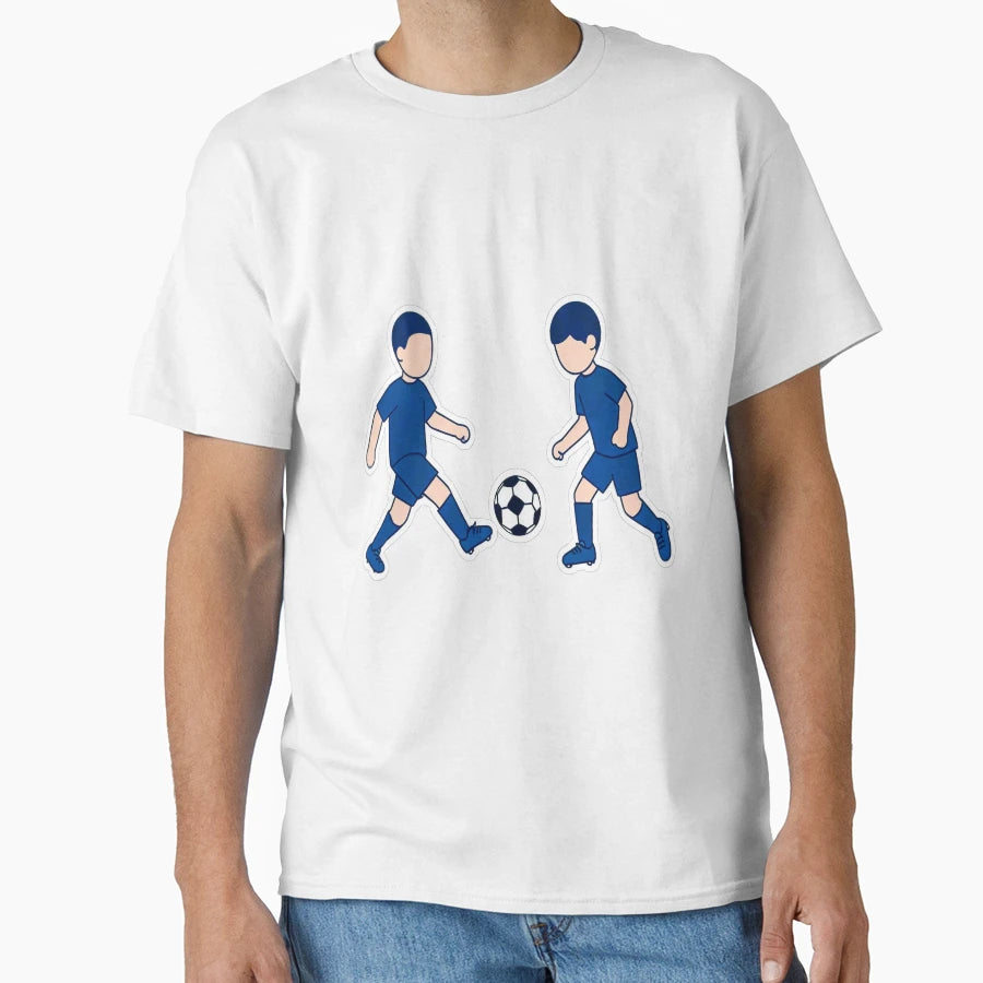 Soccer Cartoon Football Players T-Shirt - Aesthetic Graphic Men Women - T-Shirt, Sweatshirt, Hoodie