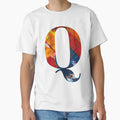 Colorful Abstract Letter Q Art T-Shirt - Graphic Print for Adults - T-Shirt, Sweatshirt, Hoodie