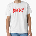 Lost Boy Raw Red Typography with Rebellious Energy by - Adult & Kids T-Shirts, Sweatshirts & Hoodies apparel design preview 1