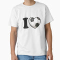 I Love Soccer T-Shirt - Minimalist Print Unisex - T-Shirt, Sweatshirt, Hoodie