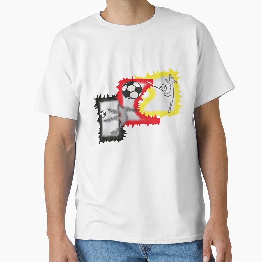 Football Player Football Footballer T-Shirt - Custom Art Print Unisex - T-Shirt, Sweatshirt, Hoodie