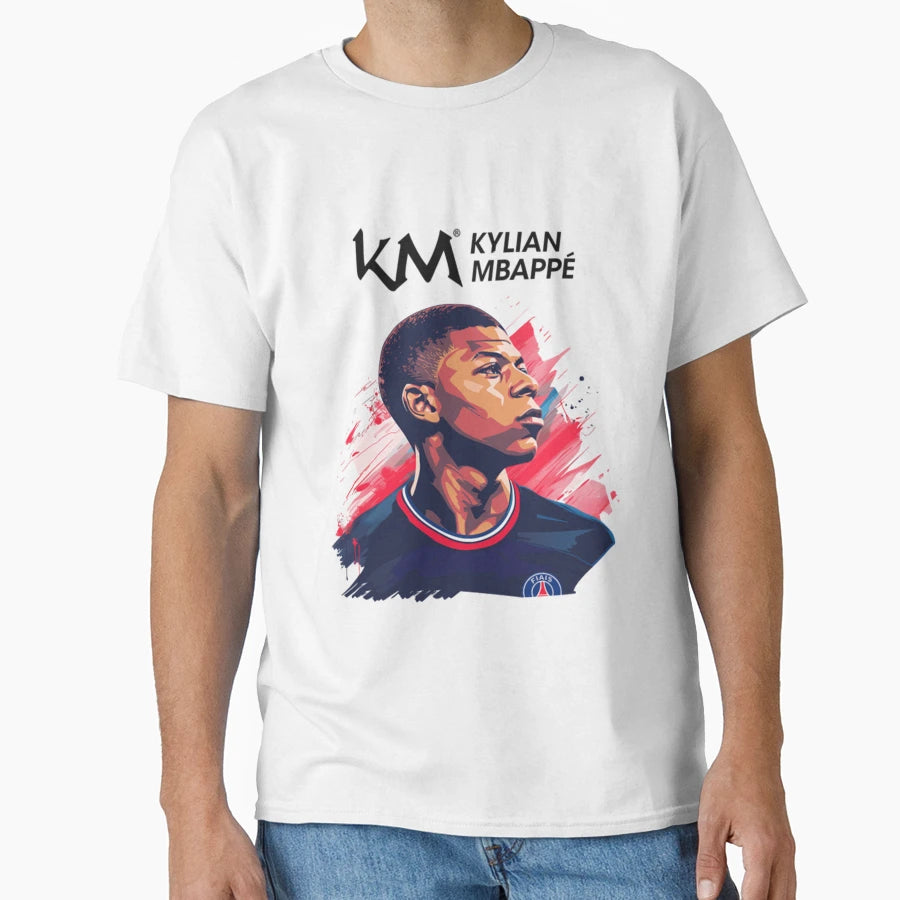 Kylian Mbappe T-Shirt - Minimalist Print Men Women - T-Shirt, Sweatshirt, Hoodie