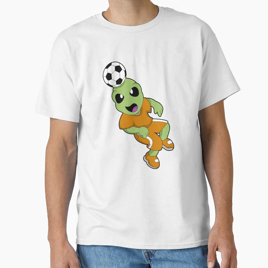 Alien Soccer Sports T-Shirt - Trendy Graphic Unisex - T-Shirt, Sweatshirt, Hoodie
