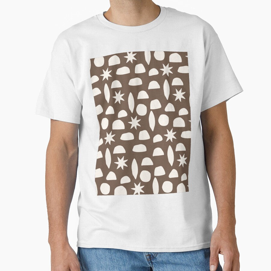 EARTHY BOHO HENRI MATISSE BROWN by blomastudios - Adult & Kids T-Shirts, Sweatshirts & Hoodies apparel design preview 1