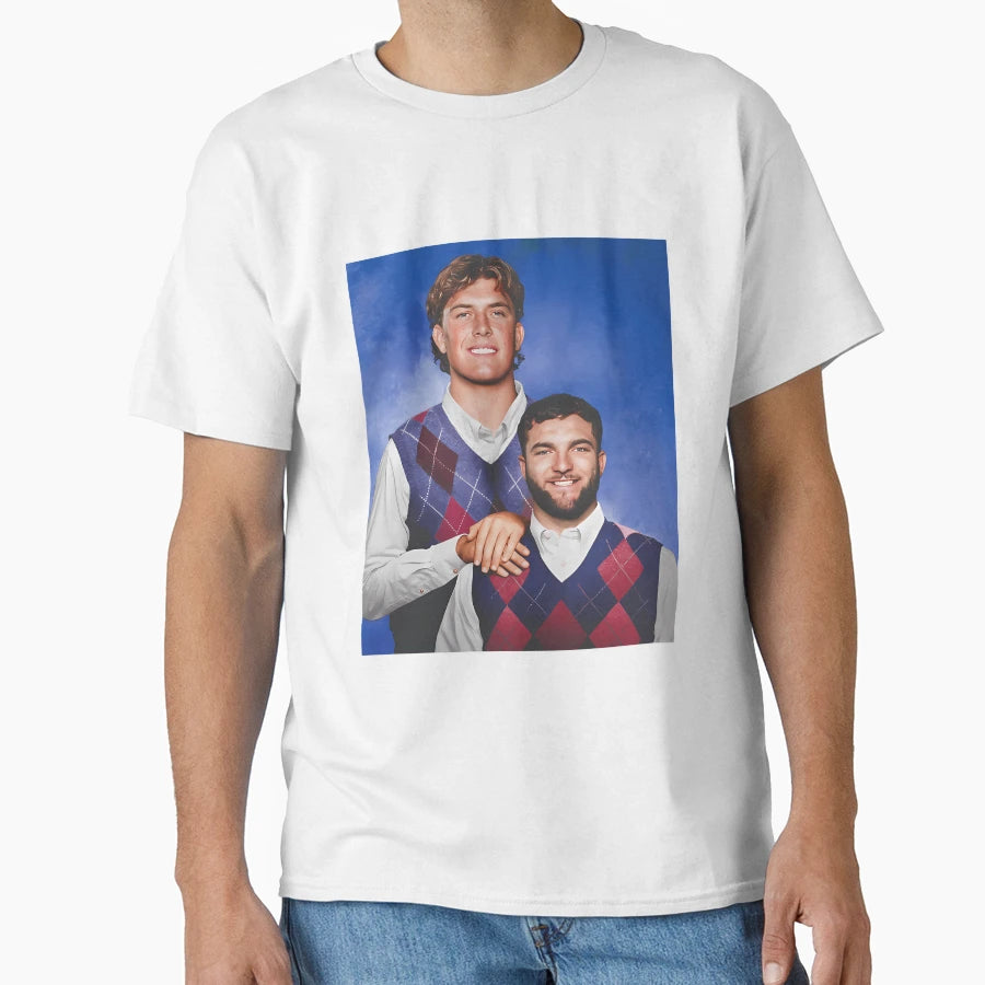 Football Jaxson Dart And Cam Skattebo T-Shirt - Custom Art Print Unisex - T-Shirt, Sweatshirt, Hoodie