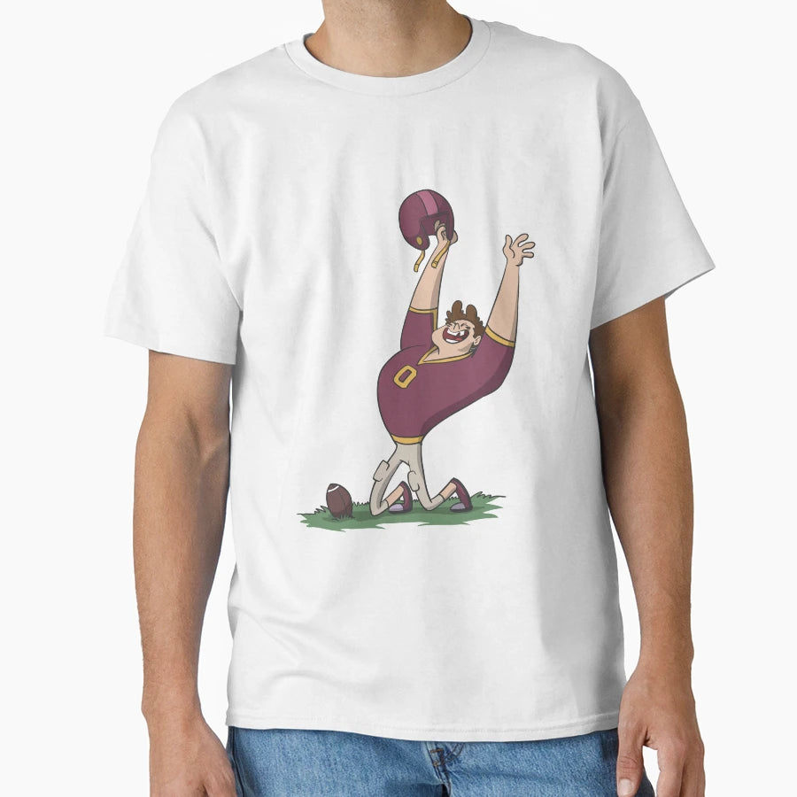American Football Player Cheers T-Shirt - Graphic Print Unisex - T-Shirt, Sweatshirt, Hoodie