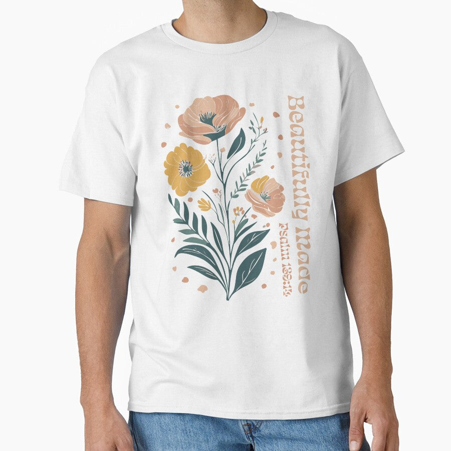 Boho Christian Beautifully Made Psalm by - Adult & Kids T-Shirts, Sweatshirts & Hoodies apparel design preview 1