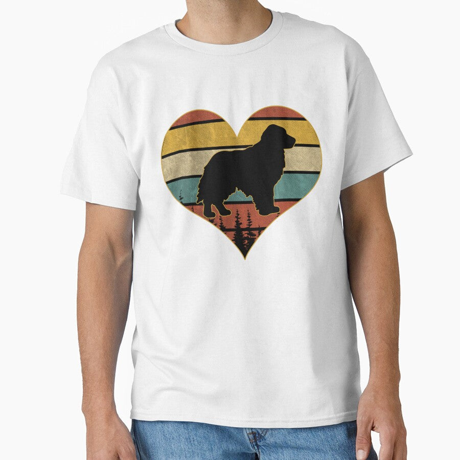 Retro vintage golden retriever heart by - Adult & Kids T-Shirts, Sweatshirts & Hoodies apparel design preview 1