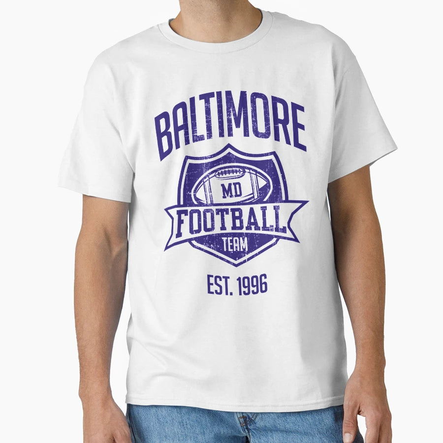 Baltimore Football Team Inspired T-Shirt - Aesthetic Graphic for Adults - T-Shirt, Sweatshirt, Hoodie