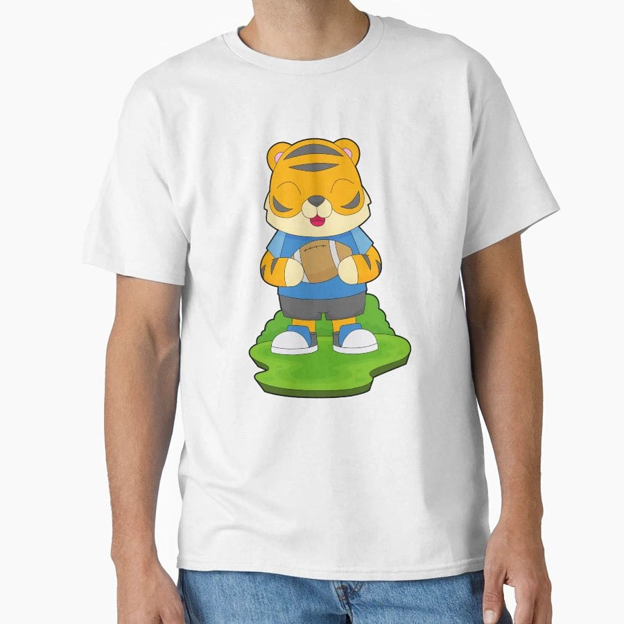 Tiger American Football Sports T-Shirt - Aesthetic Graphic Unisex - T-Shirt, Sweatshirt, Hoodie