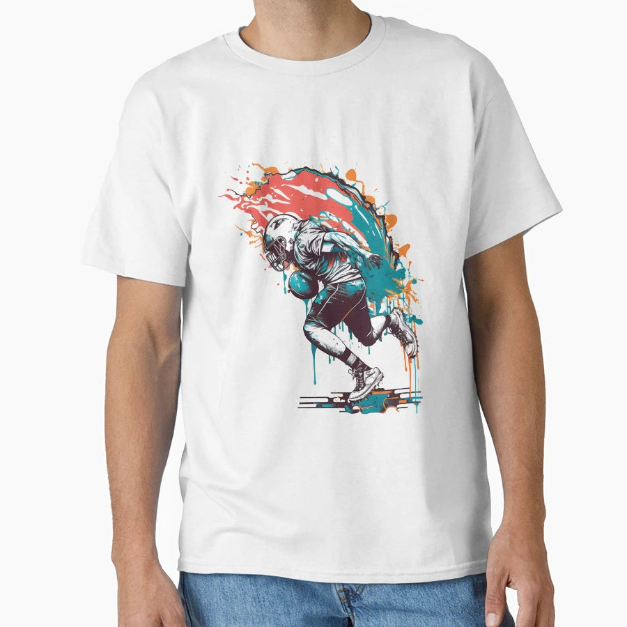 American Football Usa Popular Sport T-Shirt - Fun Novelty Design for Adults - T-Shirt, Sweatshirt, Hoodie