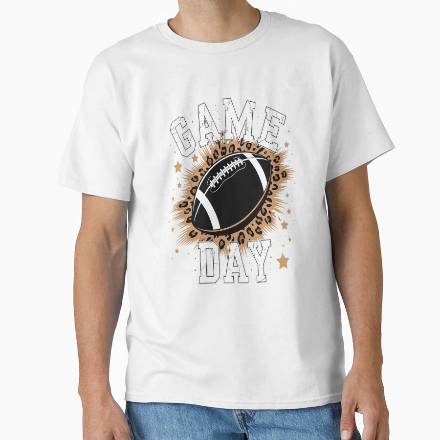 Football Leopard Football Fan T-Shirt - Fun Novelty Design for Adults - T-Shirt, Sweatshirt, Hoodie