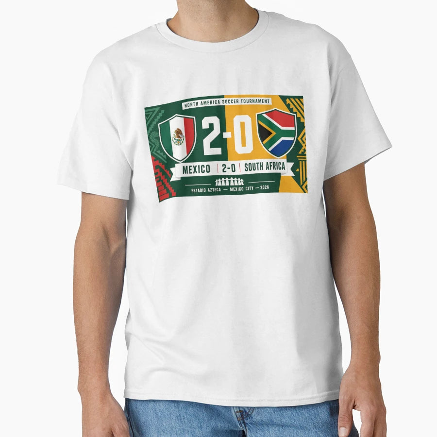 Mexico Vs South Africa Soccer T-Shirt - Casual Everyday Wear for Adults - T-Shirt, Sweatshirt, Hoodie