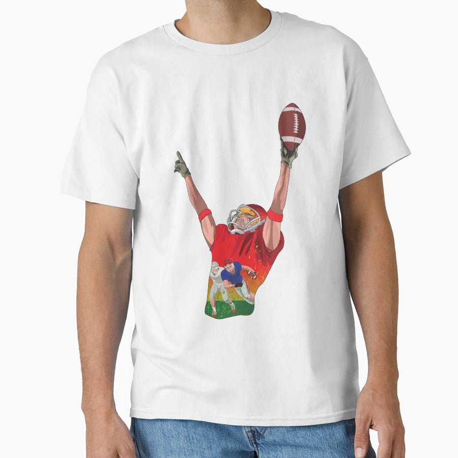 Star American Football Player Tight End T-Shirt - Unique Graphic Unisex - T-Shirt, Sweatshirt, Hoodie