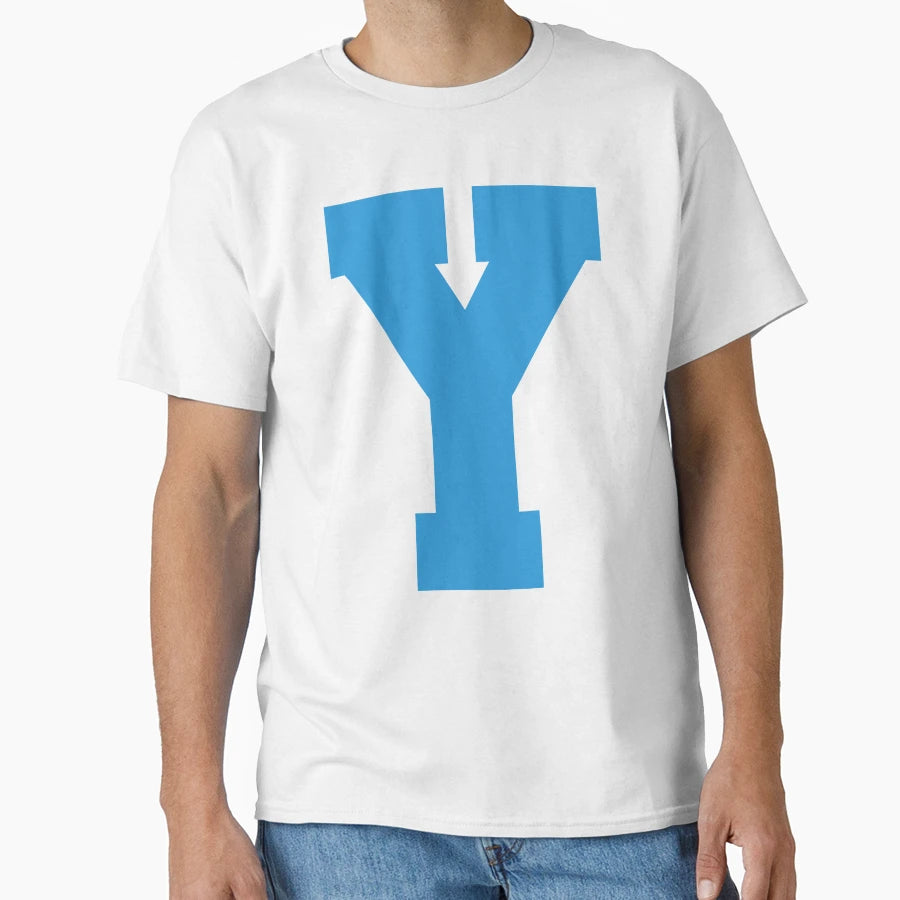 Alphabet Blue Y Sports Letter Y T-Shirt - Graphic Print for Adults - T-Shirt, Sweatshirt, Hoodie