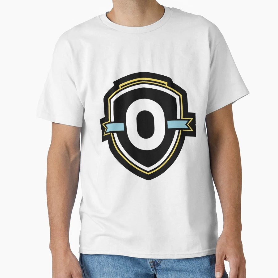 Illustration Letter O Esports Shield T-Shirt - Casual Everyday Wear Unisex - T-Shirt, Sweatshirt, Hoodie
