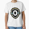 Illustration Letter O Esports Shield T-Shirt - Casual Everyday Wear Unisex - T-Shirt, Sweatshirt, Hoodie