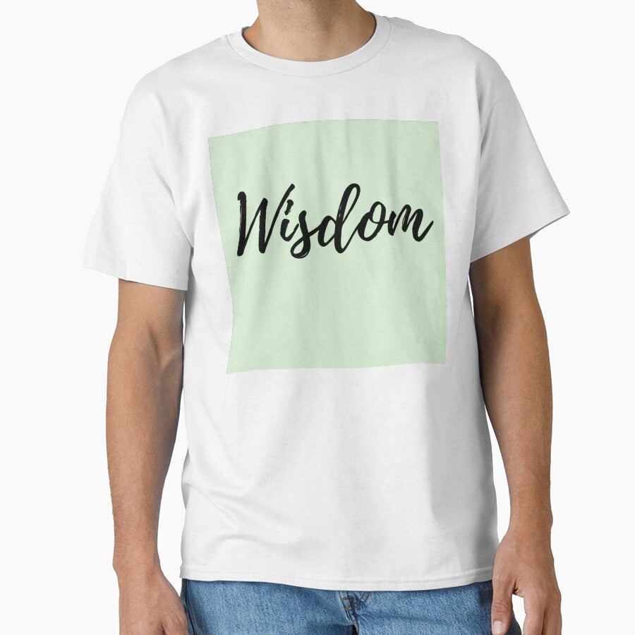 Wisdom Mint Background Positive Affirmation by - Adult & Kids T-Shirts, Sweatshirts & Hoodies apparel design preview 1