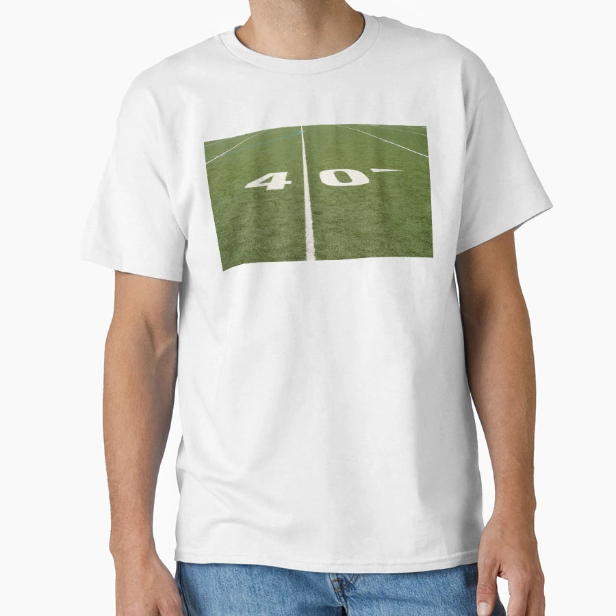 Football Field Forty T-Shirt - Graphic Print Unisex - T-Shirt, Sweatshirt, Hoodie