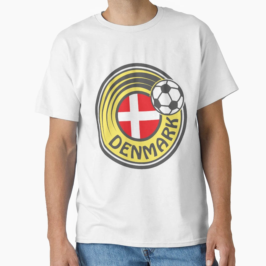 Denmark Football Soccer Sign T-Shirt - Fun Novelty Design Men Women - T-Shirt, Sweatshirt, Hoodie