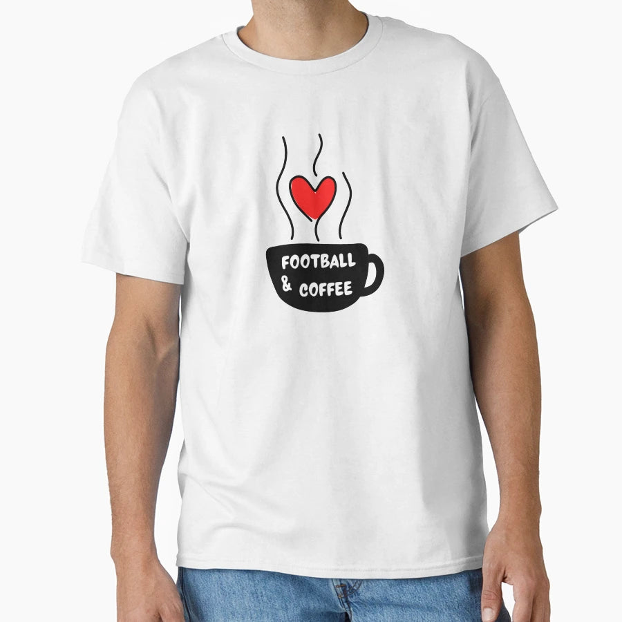 Football Coffee T-Shirt - Custom Art Print for Adults - T-Shirt, Sweatshirt, Hoodie