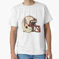 Oilers Helmet Distressed T-Shirt - Minimalist Print Unisex - T-Shirt, Sweatshirt, Hoodie
